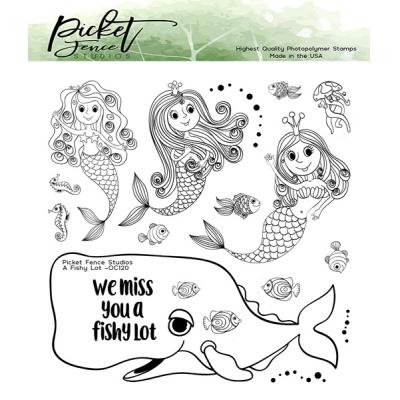 Picket Fence Studios Clear Stamps - A Fishy Lot